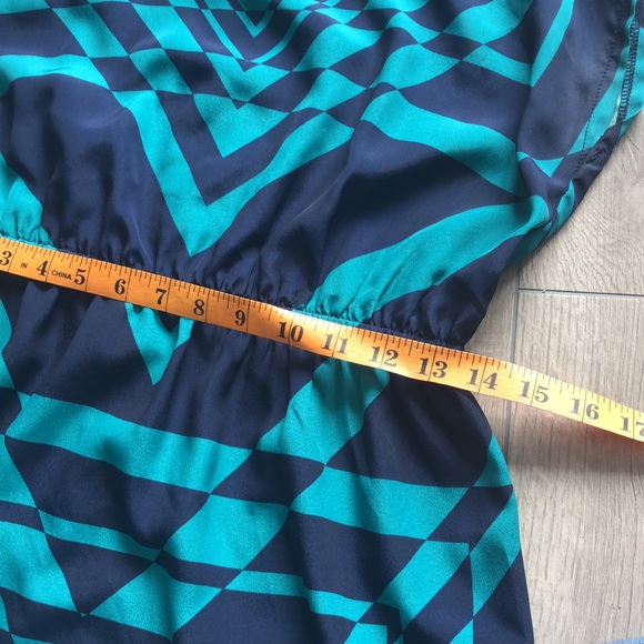 BeBop navy/turquoise sleeveless summer dress - Picture 7 of 7